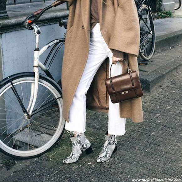 MANGO (MNG) Snakeskin Booties - Picture 8 of 8